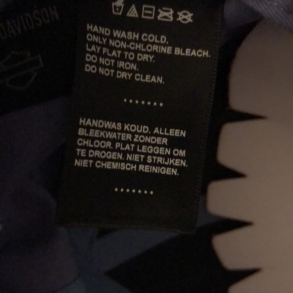 Harley Davidson Women’s Woven Club Crew Adjustable Baseball Cap Blue OS NWT - Picture 11 of 16